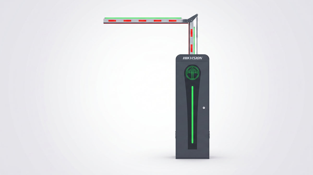 Barrera Vehicular con Brazo Articulado Iluminado Led 3 mts INCLUIDO (1.5 + 1.5) / Izquierda / Alto Desempeño / Brushless / Semáforo Rojo-Verde en