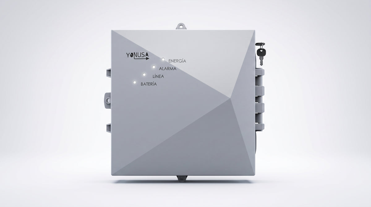 Energizador para Cerco Eléctrico Anti-Plantas / 10,000 Volts / 10,000 Metros Lineales / Alimentación AC 127-220V o Solar / Control Remoto RF 433 MHz