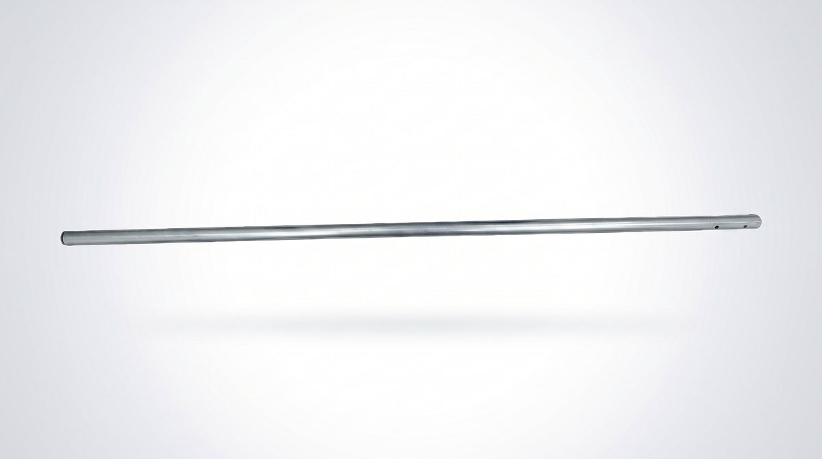 Poste de Esquina / Tubo de Acero Galvanizado / Diámetro 1" / Longitud 120 cm / Espacio para 5 Aisladores Esquina / Sin pintar / Peso 0.8 KG