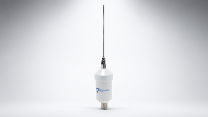Antena Marina VHF / Látigo Acero Inoxidable / 156-163 MHz / 3.5 dBi / Cable 4.5 m (14.8 ft) / PL-259 / Montaje en L / Exterior