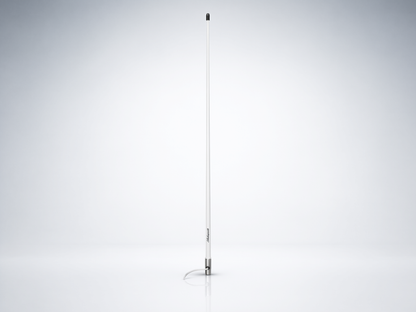 Antena Marina VHF SHAKESPEARE 5225-XT Serie Galaxy / 6 dB / 100 W / Cable RG-8/X 6.1 m (20 ft) / Contera Acero Inoxidable / 2.4 m (7.9 ft) / Banda