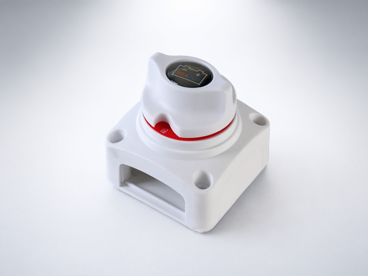 Interruptor Batería SEAFLO SFCBS-275-201 / 2 Posiciones / 275A DC Continuo / 1250A DC Arranque / 8-50V DC / Terminales Cobre / Montaje Empotrado o