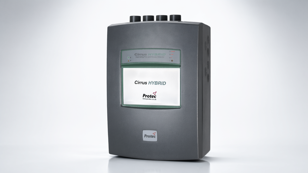 Detector de Humo por Aspiración / Cirrus Hybrid / 4 Tubos 1 Zona / Híbrido CCD + EWSD / LCD Táctil a Color / IP30