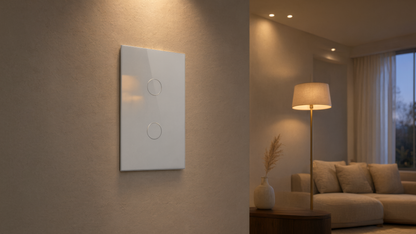 Apagador Inteligente ZigBee / 2 Gang / 800 W por Circuito / 100-250 V / Vidrio Templado / Cable Neutro Opcional / Control por App y Voz vía Hub