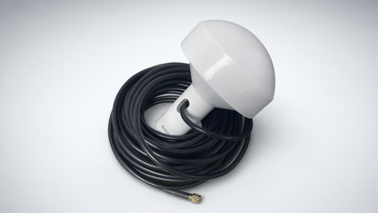 Antena marina de GPS con conector SMA- Macho en frecuencia 1575.42 MHz de 28 dBi. Incluye soporte rotativo