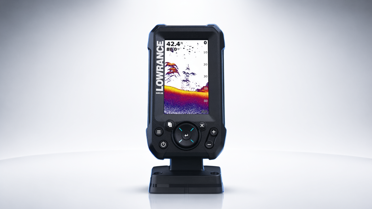 Eagle-4x Ecosonda en pantalla horizontal IPS de 4 pulgadas, incluye transductor tipo bala