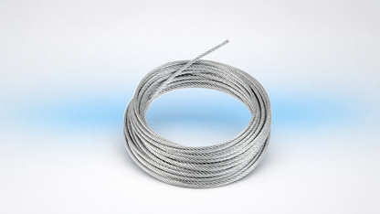 Rollo o carrete de 300 Metros de Retenida de 1/8" de Alta Resistencia, Galvanizado clase A.