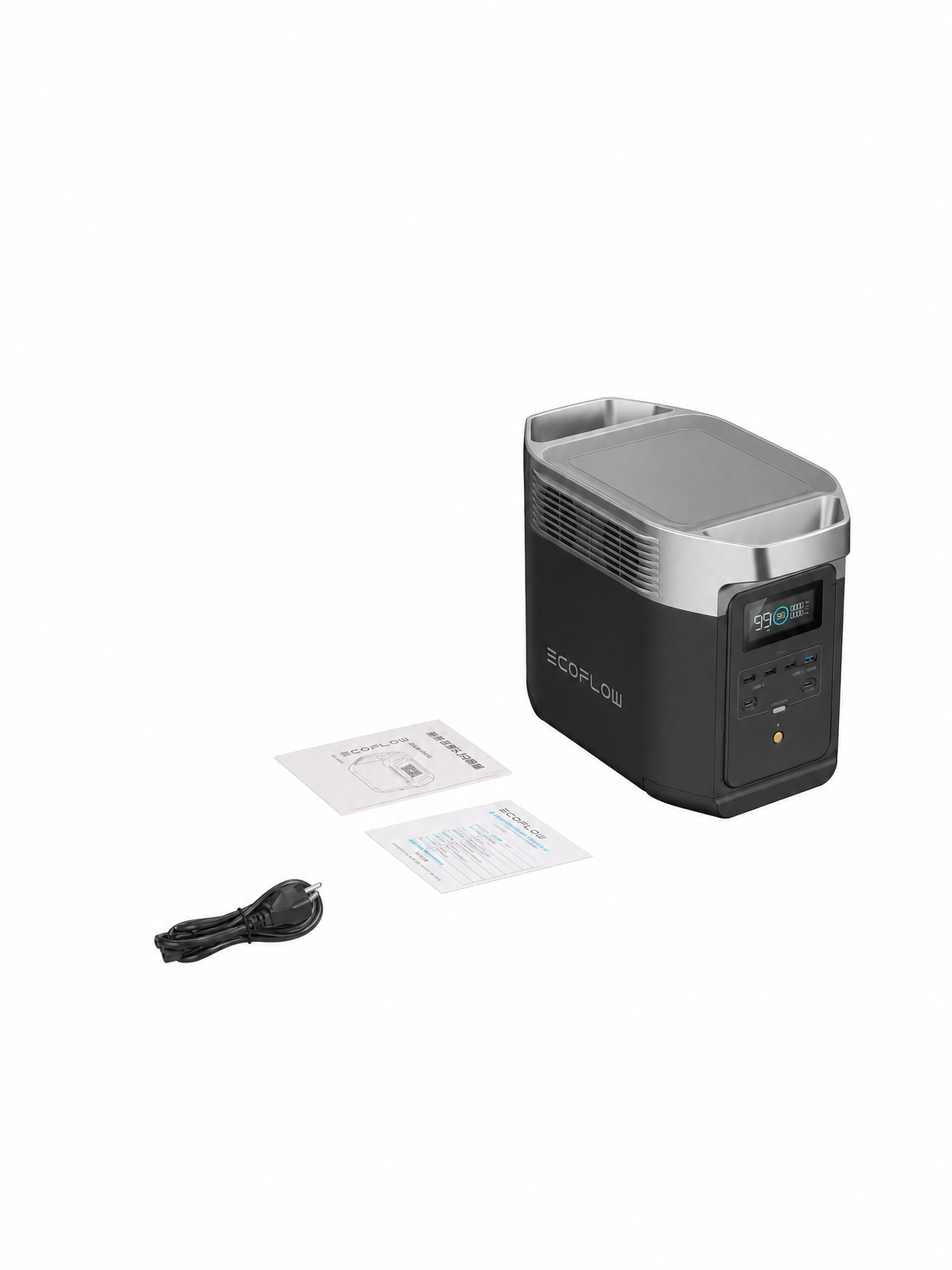 Estación de Energía Portátil Delta 3 1024Wh Litio LFP / 6 AC 1800 W (Max. 2600W con X-Boost) / 4 USB-C 100W / Capacidad para Aumentar Respaldo
