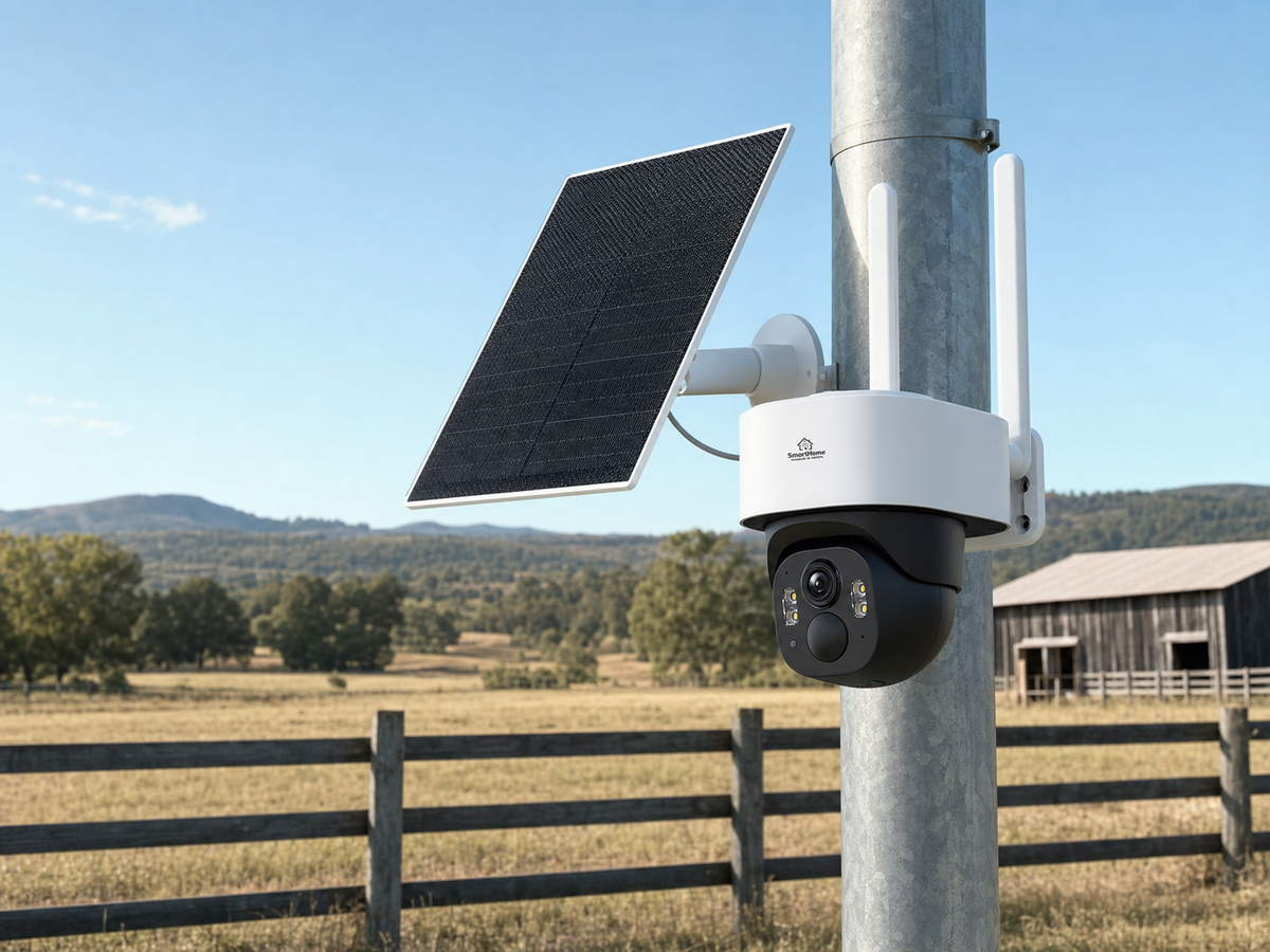 Cámara de Batería PT 4MP / 4G LTE-FDD / Panel Solar 5W / Visión Nocturna a Color 10 m (32.8 ft) / Autoseguimiento Inteligente / Audio Bidireccional