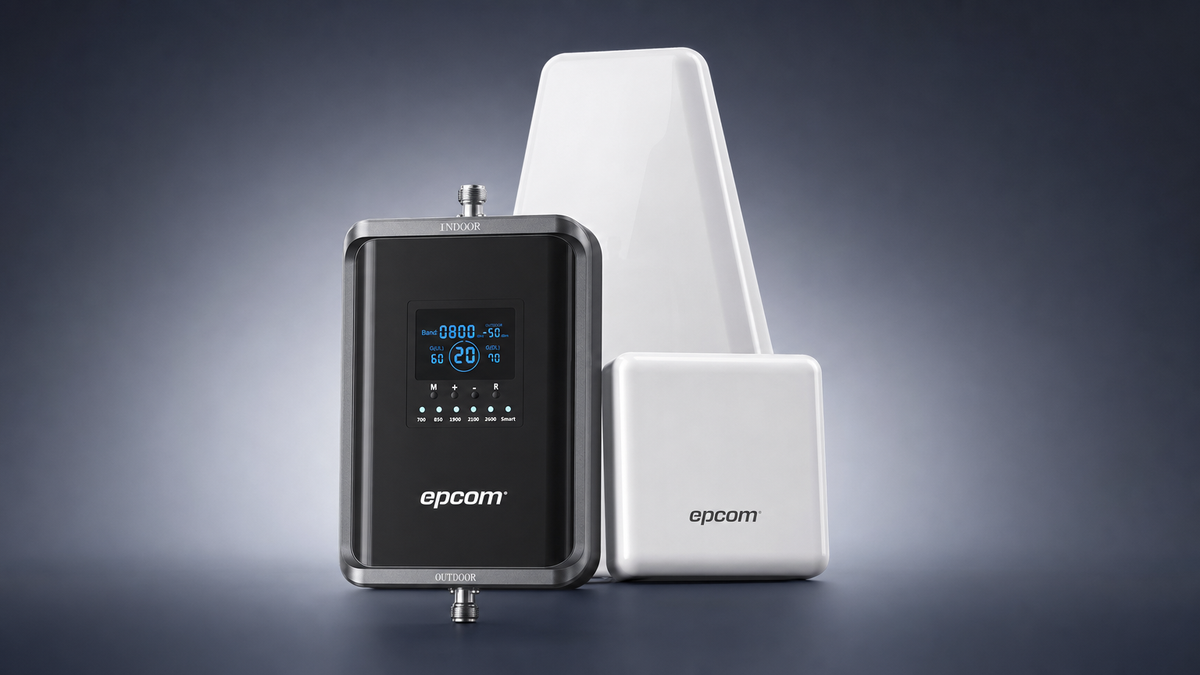 Kit Amplificador de Señal Celular 2G, 3G, 4G y 5G / Mejora llamadas convencionales y VoLTE / Amplifica señal de TELCEL, AT&T, MOVISTAR, BAIT,DiRi y