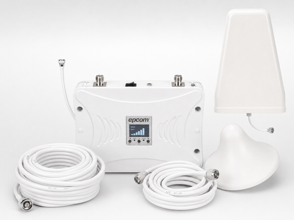 Kit Amplificador de Señal Celular 2G, 3G y 4G / Mejora llamadas convencionales y VoLTE / Amplifica señal de TELCEL, AT&T y MOVISTAR / Cubre hasta 300