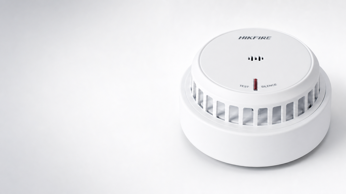 (HikFire) Detector de Humo Óptico Hikvision / Tecnología Avanzada de Detección de Incendios / Alarma Temprana y Fiabilidad Certificada