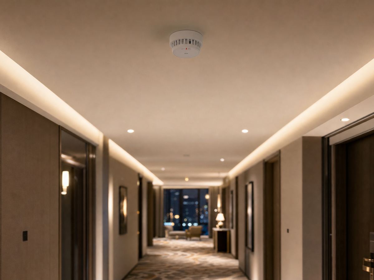 (HikFire) Detector de Humo Óptico Hikvision / Tecnología Avanzada de Detección de Incendios / Alarma Temprana y Fiabilidad Certificada
