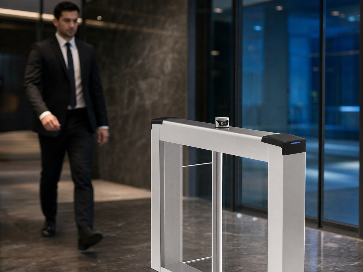 Torniquetes Quick Pass Carril Configurable de 65 o 90 cms (NO Incluye Aletas) / Reconocimiento Facial y Lectores de Tarjeta Incluidos / Bidireccional