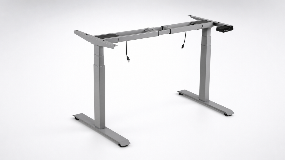 Base de Escritorio Motorizado Profesional / Altura Ajustable 60-125cm / Estructura Estable / Funcionamiento Suave / 3 Preset de Posiciones / Color