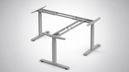 Base de Escritorio Motorizado Profesional Tipo L (3 Columnas) / Altura Ajustable 60-125cm / Estructura Estable / Funcionamiento Suave / 4 Preset de