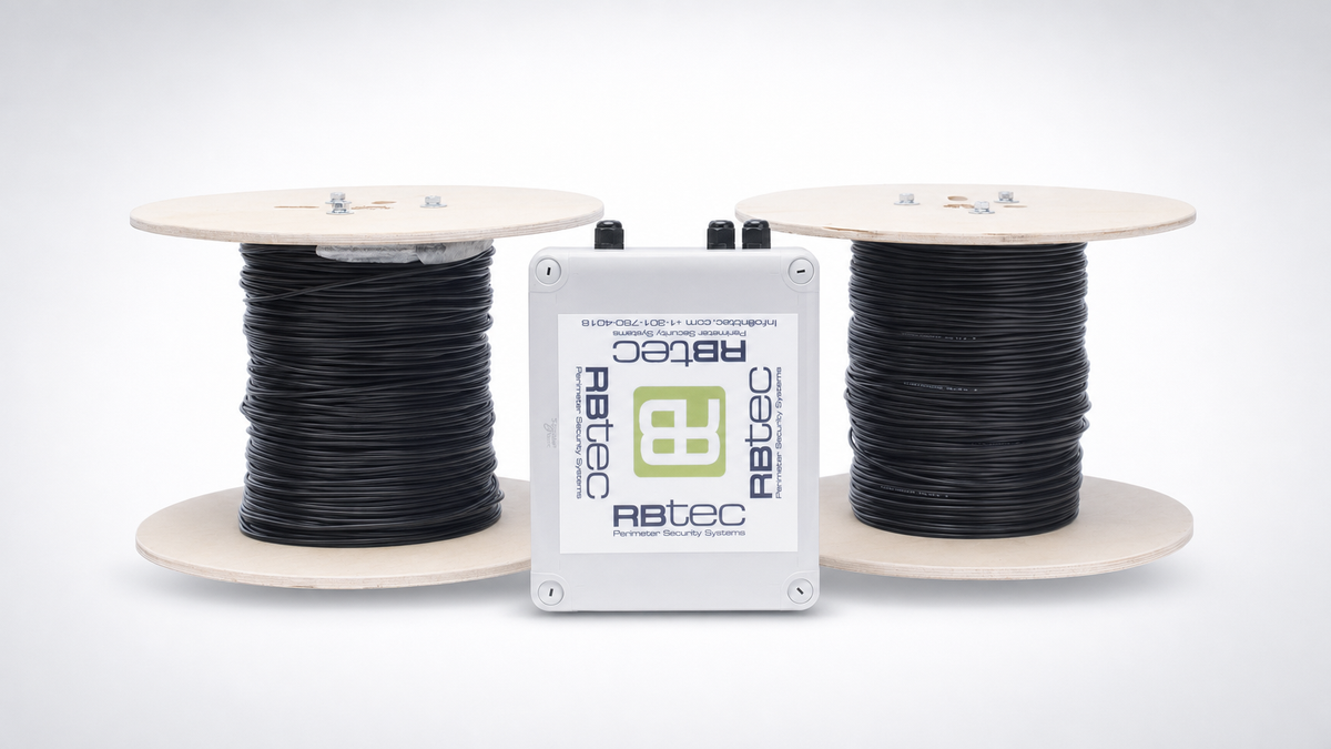 MICALERT Cable Sensor para Paredes, Rejas Rigidas o barandales / 2 zonas de 305 metros / 610 Metros de Protección Total/Tarjeta LPU400/Calibración