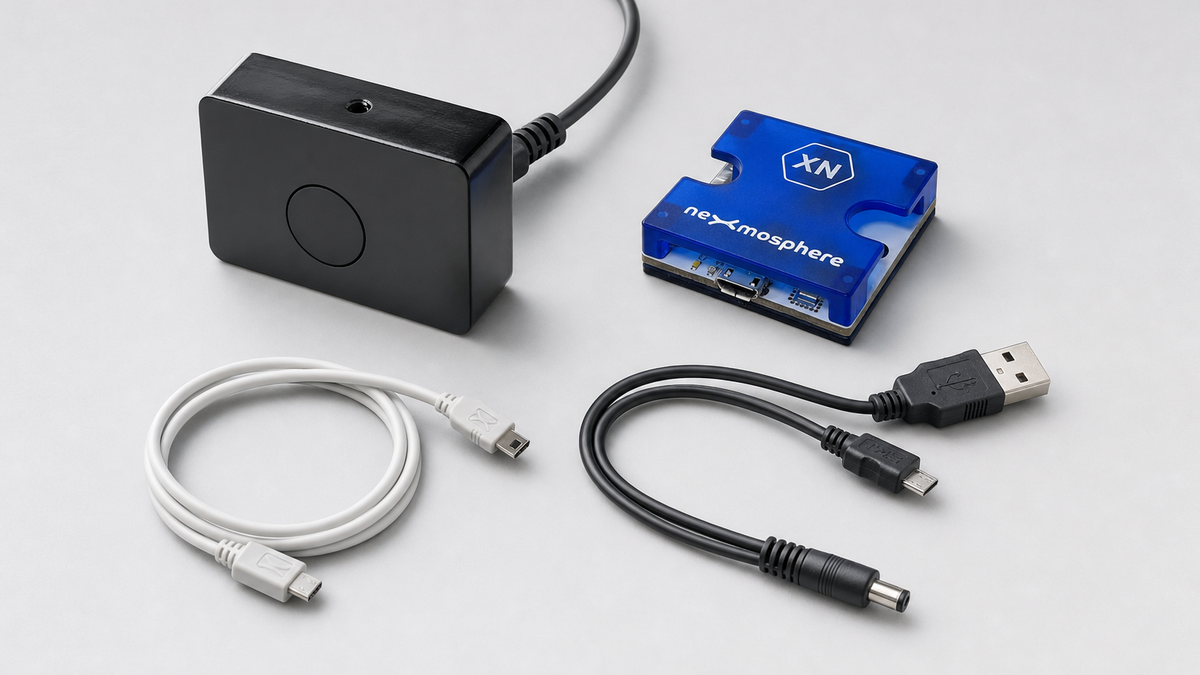 Kit Sensor de Presencia Interactivo / Time-of-Flight IR 250 cm / 10 Zonas + Airbutton Touchless / Controlador XN-125 2 X-talk / Cables X-talk y USB