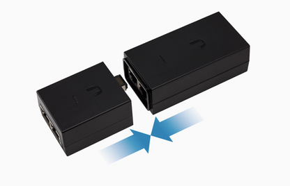Adaptador PoE Ubiquiti de 24 VDC, 0.5 A con puerto Gigabit, compatible con airGateway