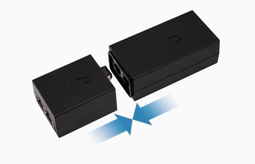Adaptador PoE Ubiquiti de 24 VDC, 0.5 A, compatible con airGateway