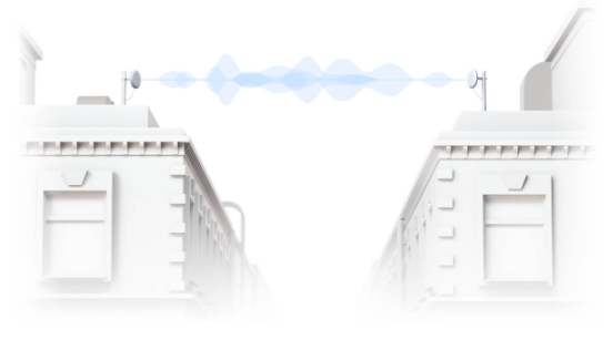 Kit UniFi Building Bridge de 1+ Gbps en 60 GHz con radio redundante en 5 GHz, alcance de hasta 500 m