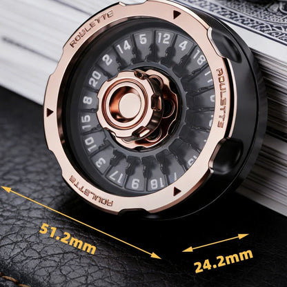 Ruleta D20 de metal para decidir: fidget antiestrés de bolsillo