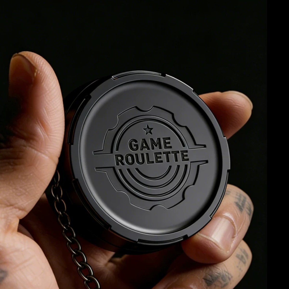 Ruleta D20 de metal para decidir: fidget antiestrés de bolsillo