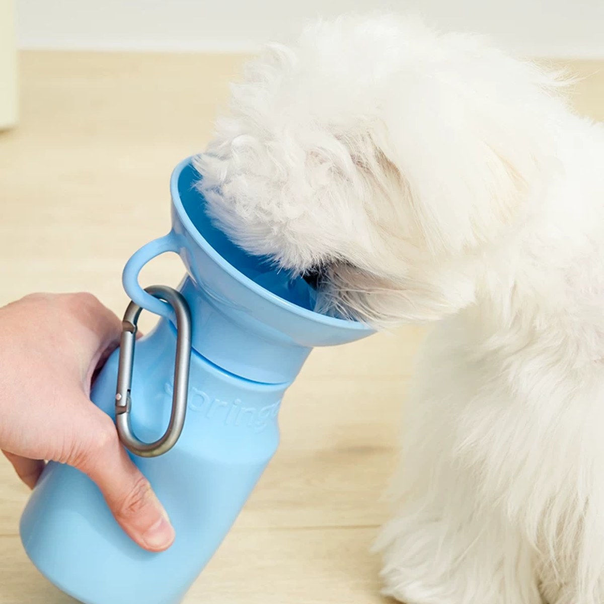 Botella de agua portátil Springer para pasear a tu perro (450 a 1300 ml)