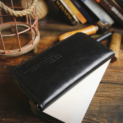 Agenda de piel genuina hecha a mano con árboles de piel (Weeks, A6 o A5 slim)