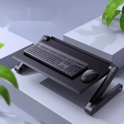Mesa plegable para laptop y soportes para teclado con altura ajustable (53 × 31.5 o 42 × 26 cm)