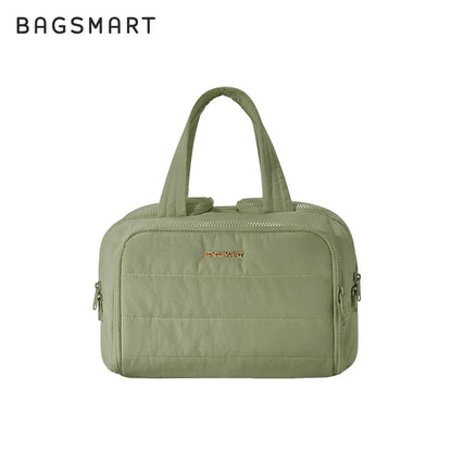 Neceser acolchado Bagsmart de gran capacidad para viaje (cosméticos y artículos de baño)