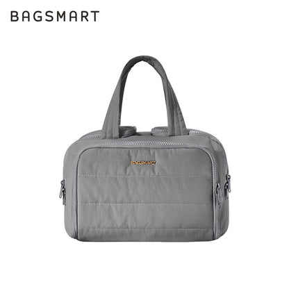 Neceser acolchado Bagsmart de gran capacidad para viaje (cosméticos y artículos de baño)