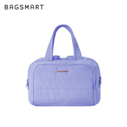 Neceser acolchado Bagsmart de gran capacidad para viaje (cosméticos y artículos de baño)