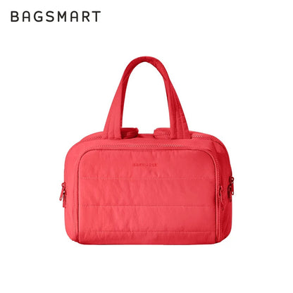 Neceser acolchado Bagsmart de gran capacidad para viaje (cosméticos y artículos de baño)