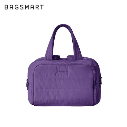 Neceser acolchado Bagsmart de gran capacidad para viaje (cosméticos y artículos de baño)