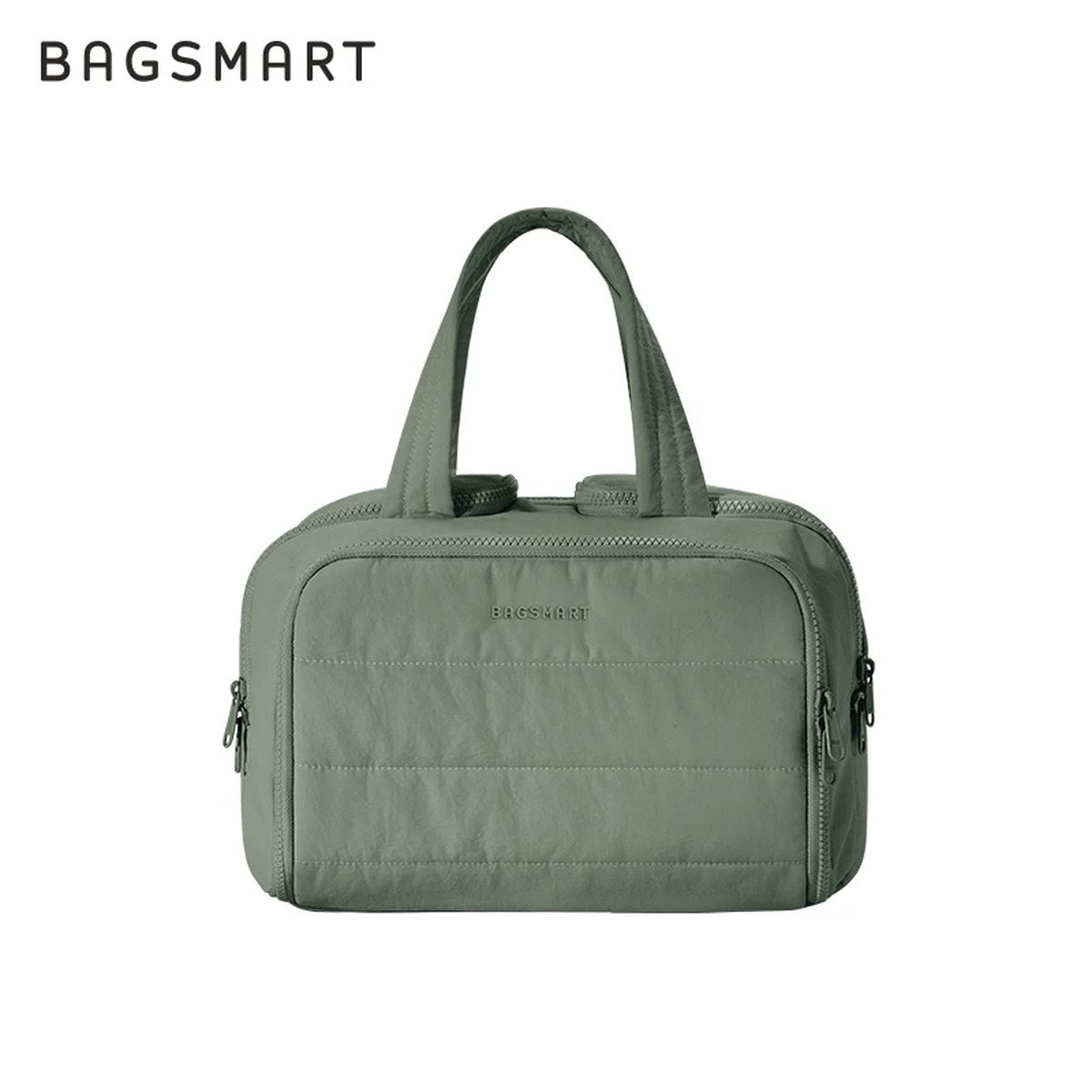 Neceser acolchado Bagsmart de gran capacidad para viaje (cosméticos y artículos de baño)