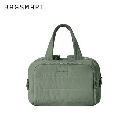Neceser acolchado Bagsmart de gran capacidad para viaje (cosméticos y artículos de baño)