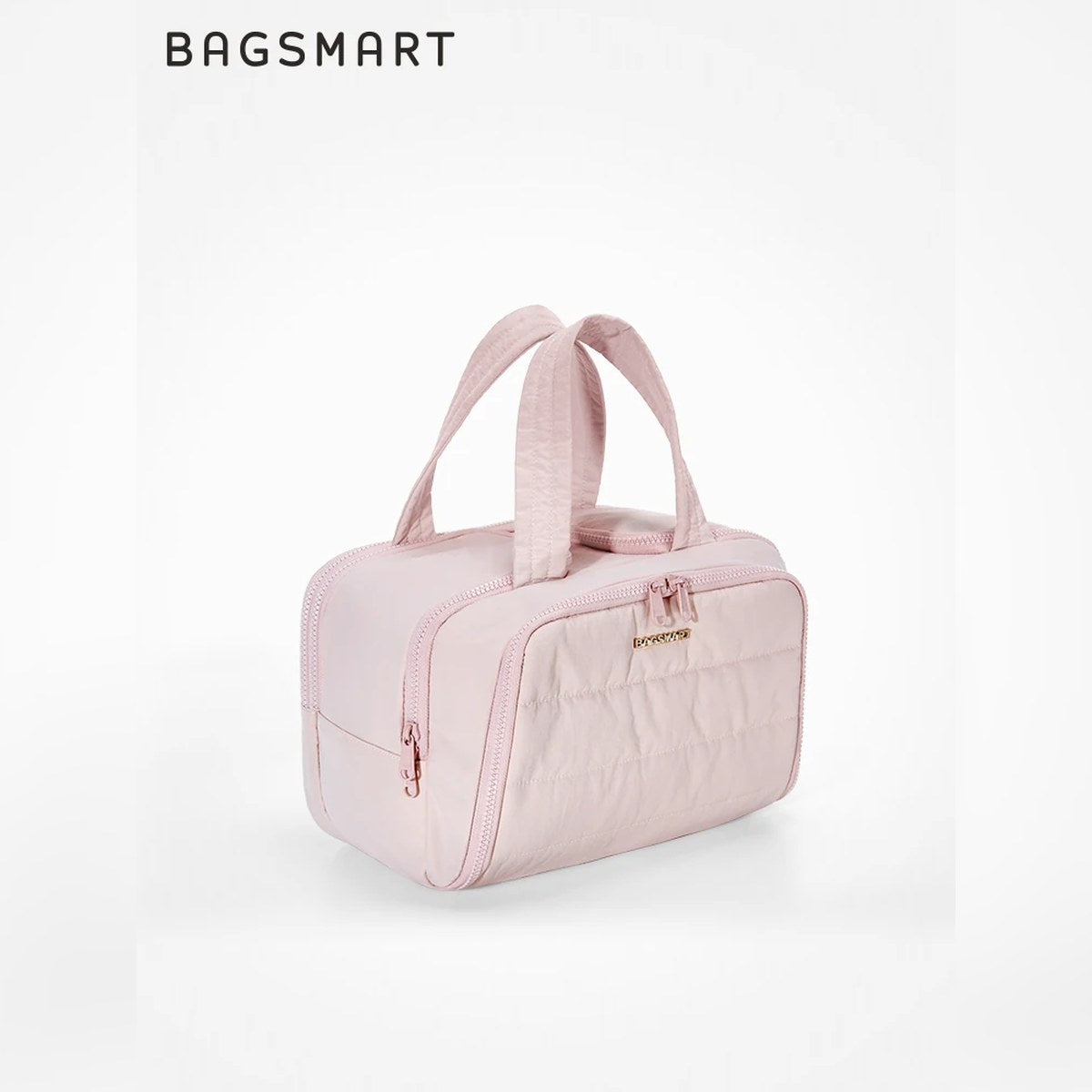 Neceser acolchado Bagsmart de gran capacidad para viaje (cosméticos y artículos de baño)