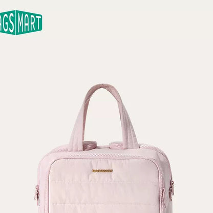 Neceser acolchado Bagsmart de gran capacidad para viaje (cosméticos y artículos de baño)