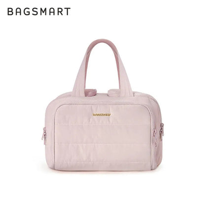 Neceser acolchado Bagsmart de gran capacidad para viaje (cosméticos y artículos de baño)