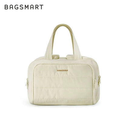 Neceser acolchado Bagsmart de gran capacidad para viaje (cosméticos y artículos de baño)