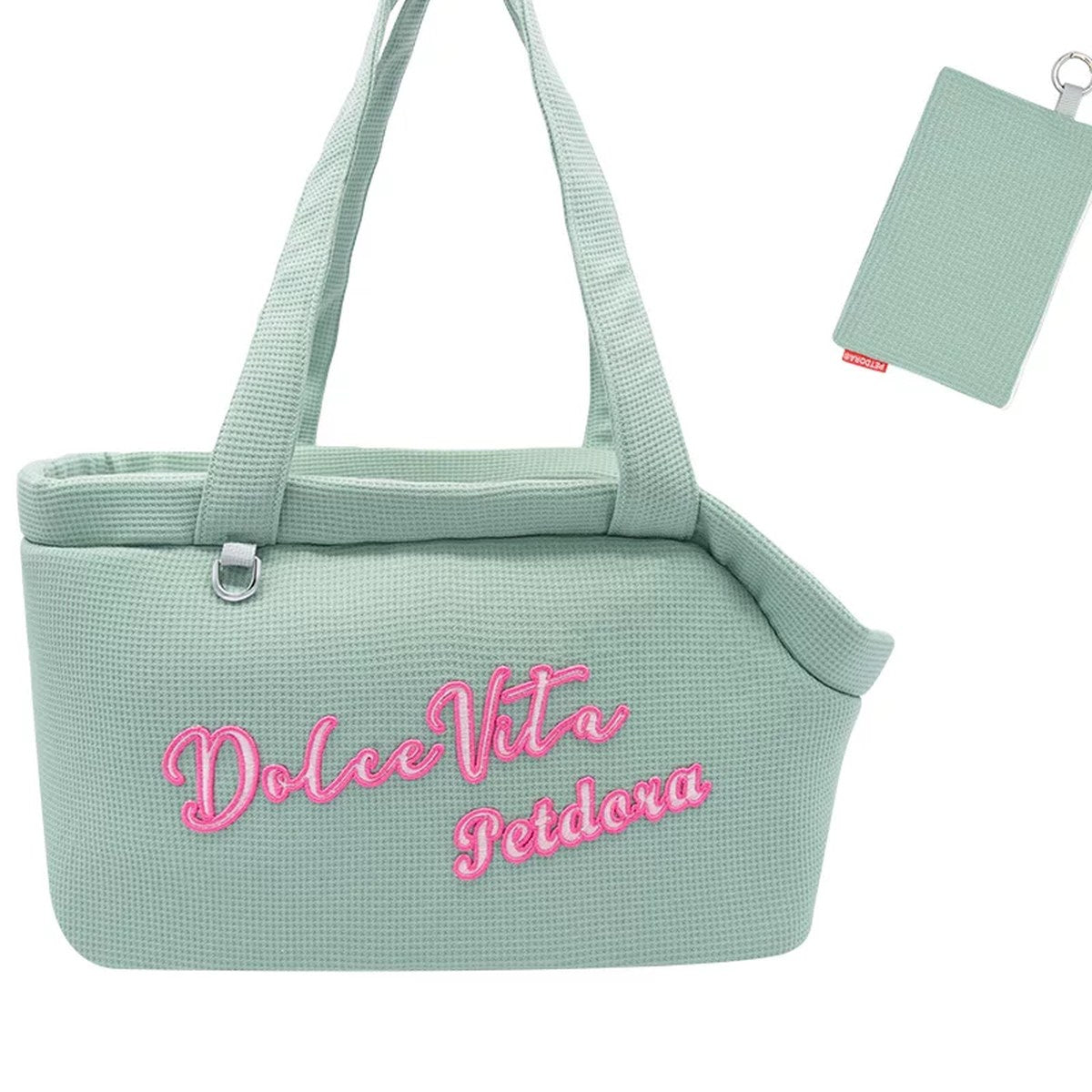 Bolso de hombro bordado Petdora para perro o gato pequeño (hasta 5 kg)