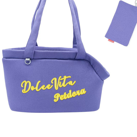 Bolso de hombro bordado Petdora para perro o gato pequeño (hasta 5 kg)
