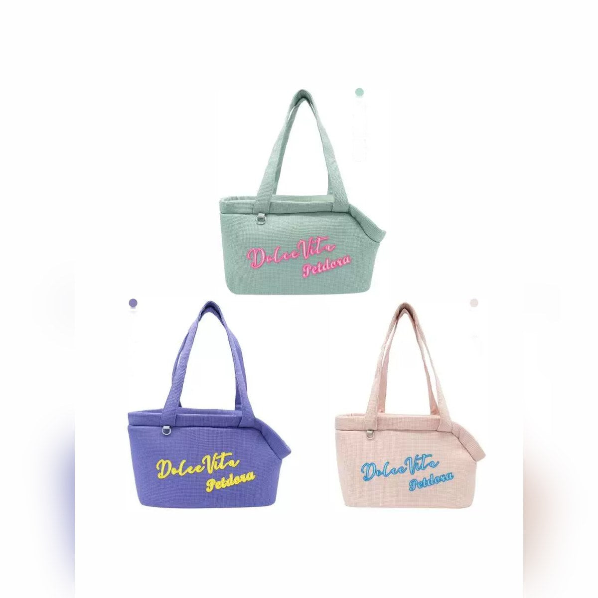 Bolso de hombro bordado Petdora para perro o gato pequeño (hasta 5 kg)