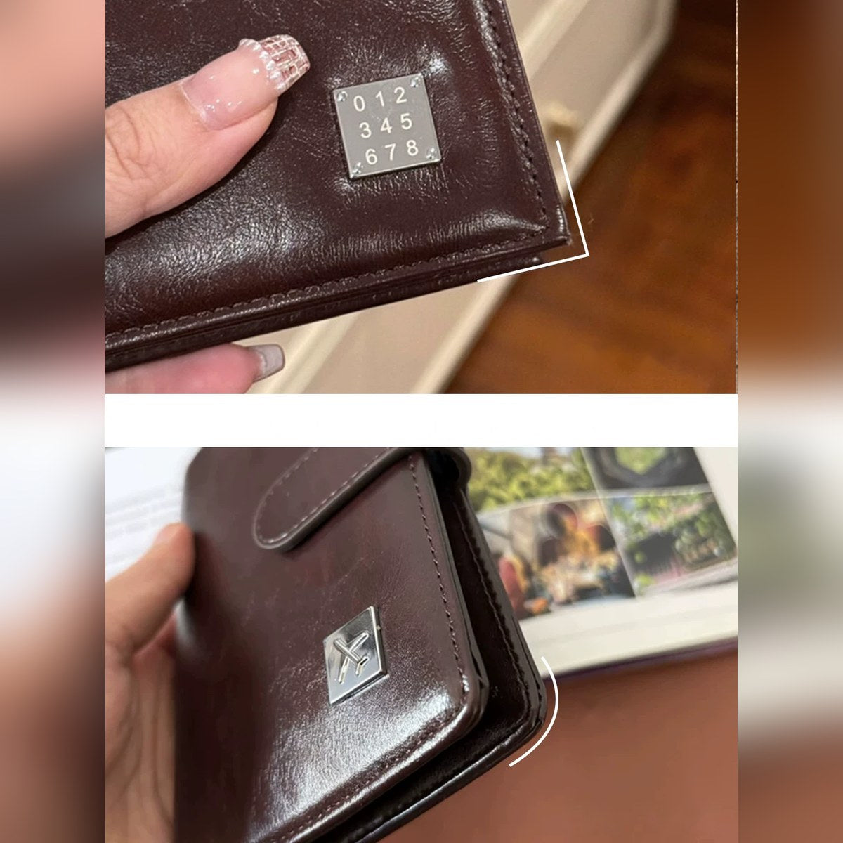 Cartera porta pasaporte con bloqueo RFID para 2 pasaportes, tarjetas y boletos