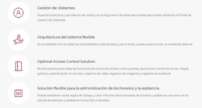 Software de Administración de Acceso, para Lectores SUPREMA, Licencia Avanzada, 100 puertas