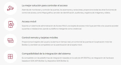 Software de Administración de Acceso, para Lectores SUPREMA, Licencia Avanzada, 100 puertas