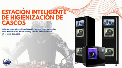 Estación inteligente de higienización de cascos