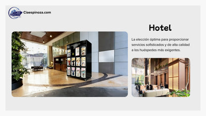 Expendedora de flores FlowerBot en hotel