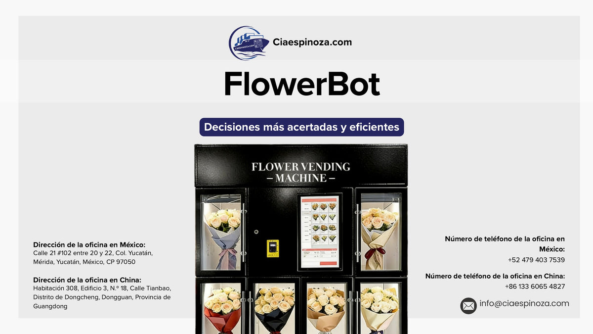 FlowerBot - máquina expendedora de flores CIAESPINOZA